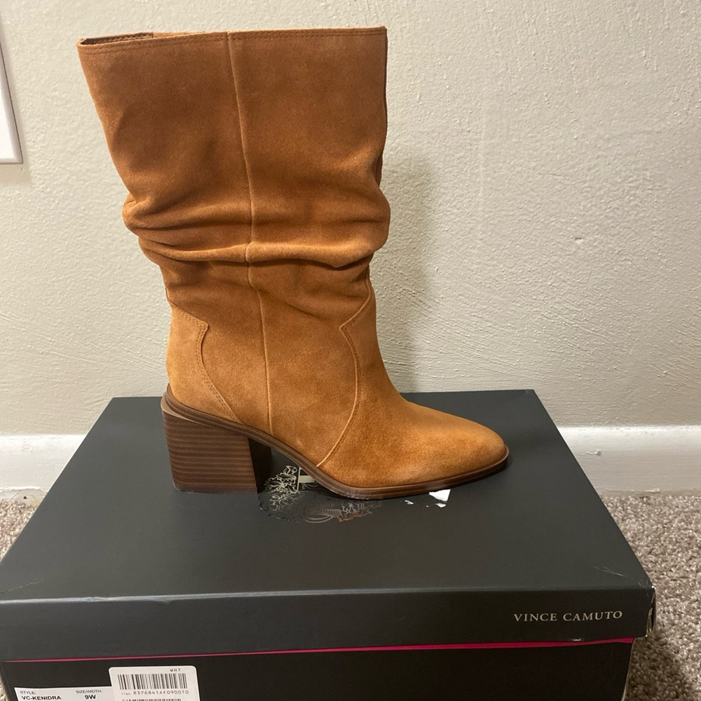 Vince Camuto Tan Heeled Boots